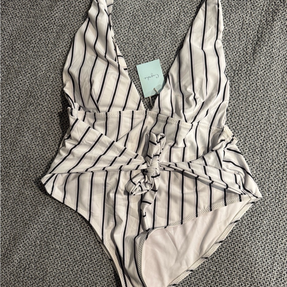 Cupshe Striped One-Piece Swimsuit